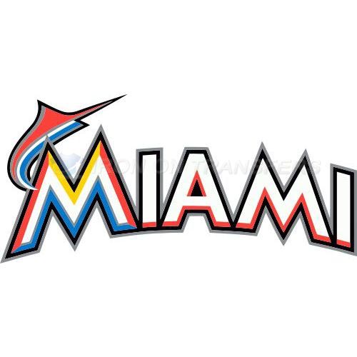 Miami Marlins Iron-on Stickers (Heat Transfers)NO.1687
